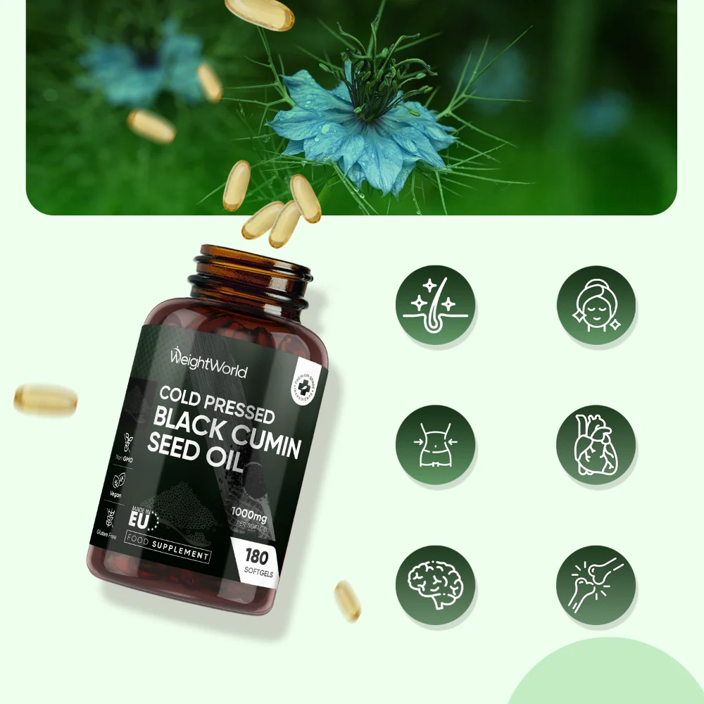 Cold-Pressed Black Cumin Seed Oil Softgels - Image 5