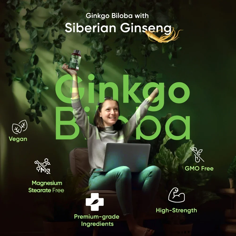 Ginkgo Biloba With Siberian Ginseng Tablets - Image 4