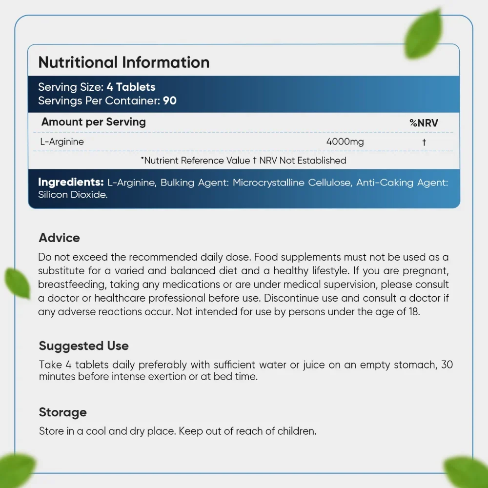 L-Arginine Base Tablets - Image 6