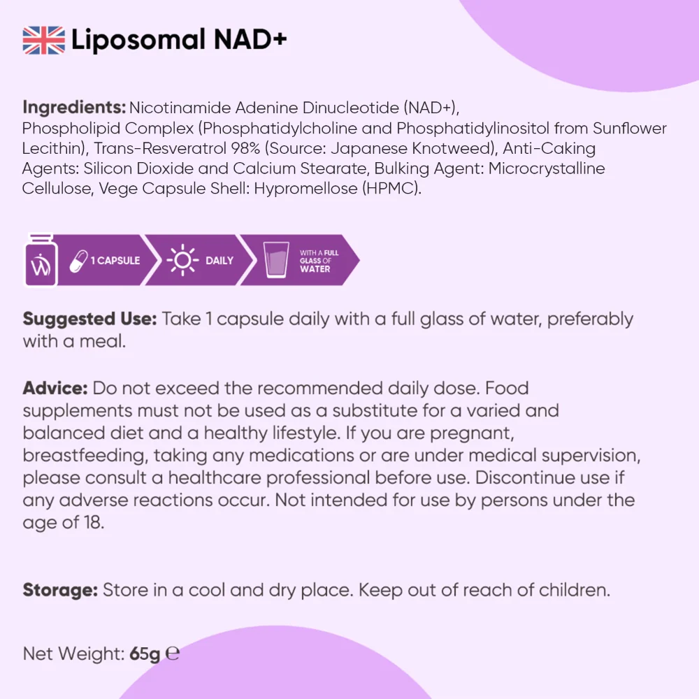 Liposomal NAD+ With Resveratrol Capsules - Image 6