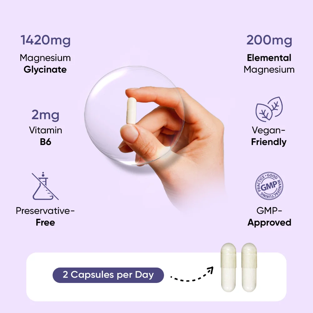 Magnesium Glycinate (Bisglycinate) Capsules - Image 5