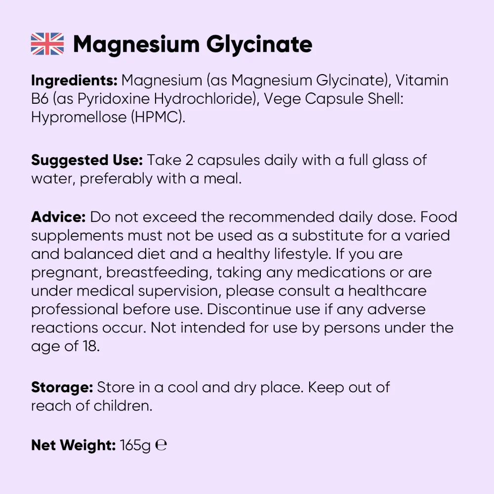 Magnesium Glycinate (Bisglycinate) Capsules - Image 8