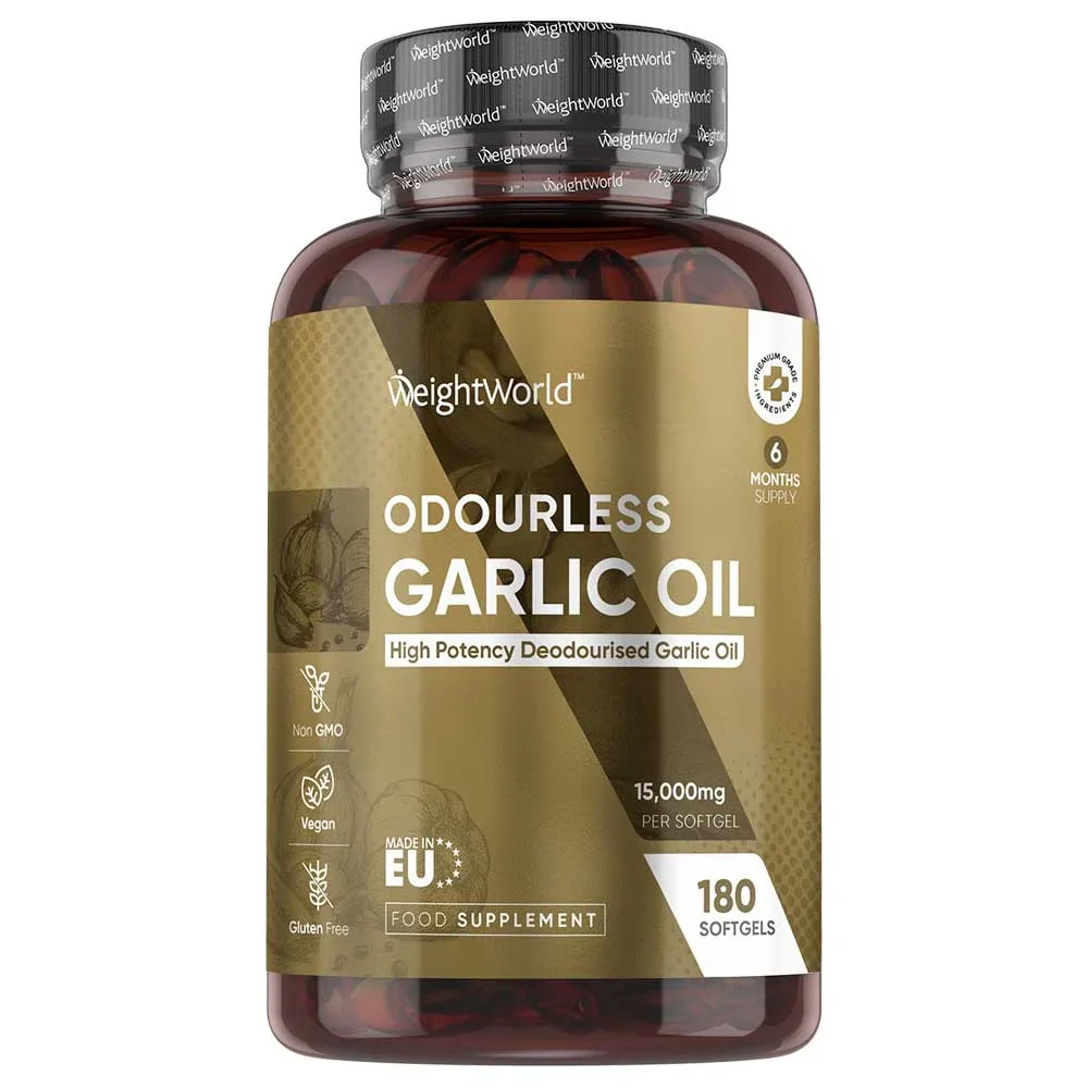 Odourless Garlic Oil Softgel Capsules