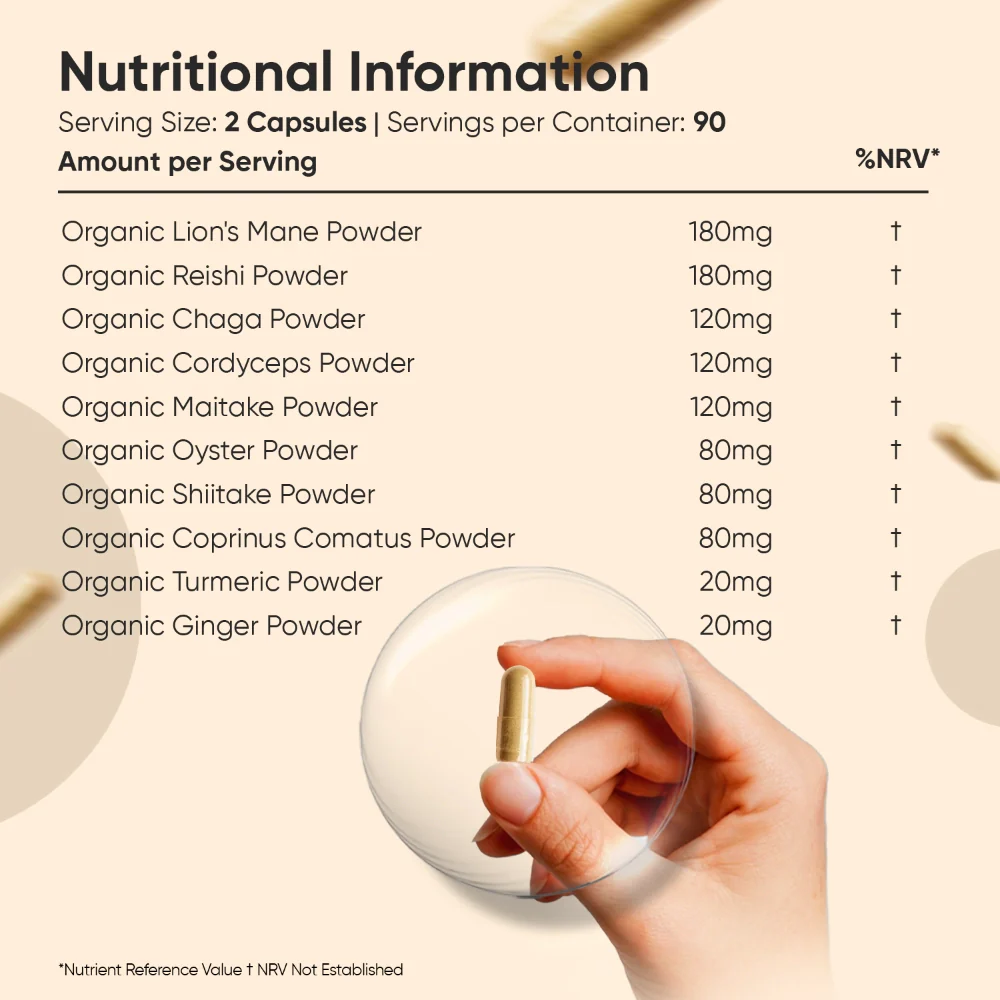 Organic Mushroom Complex Capsules - Image 6