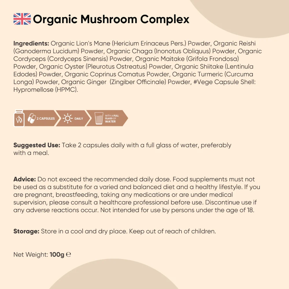 Organic Mushroom Complex Capsules - Image 7