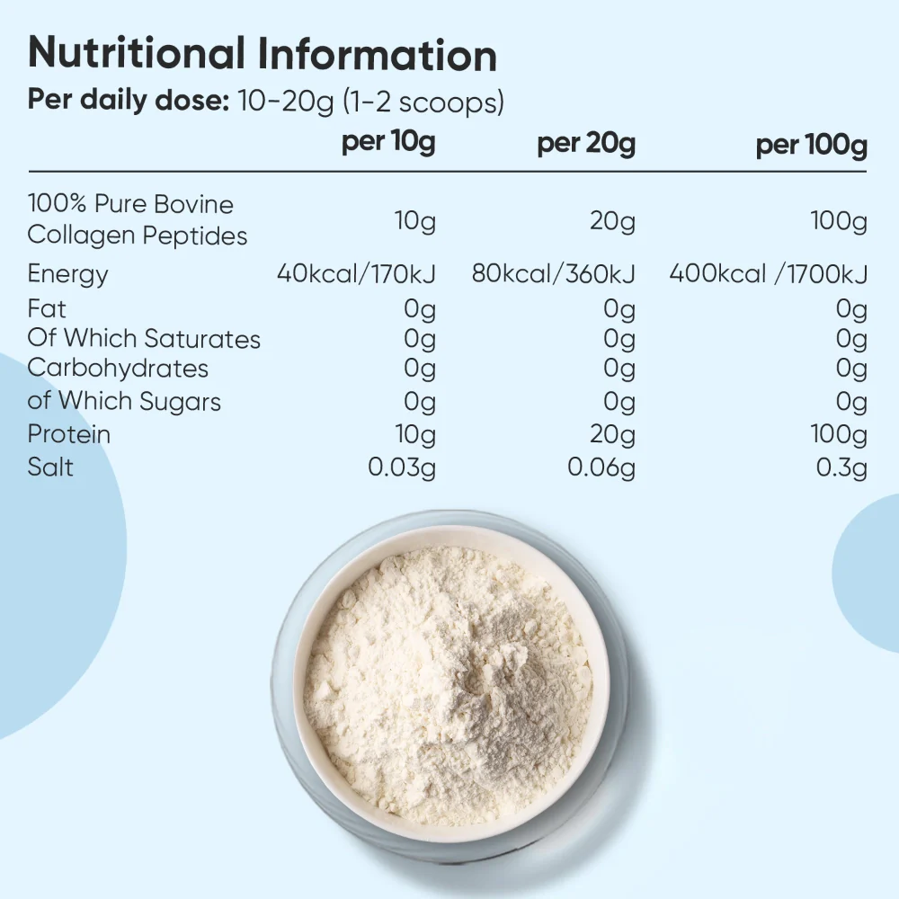 Pure Hydrolysed Collagen Peptides Powder - Image 5
