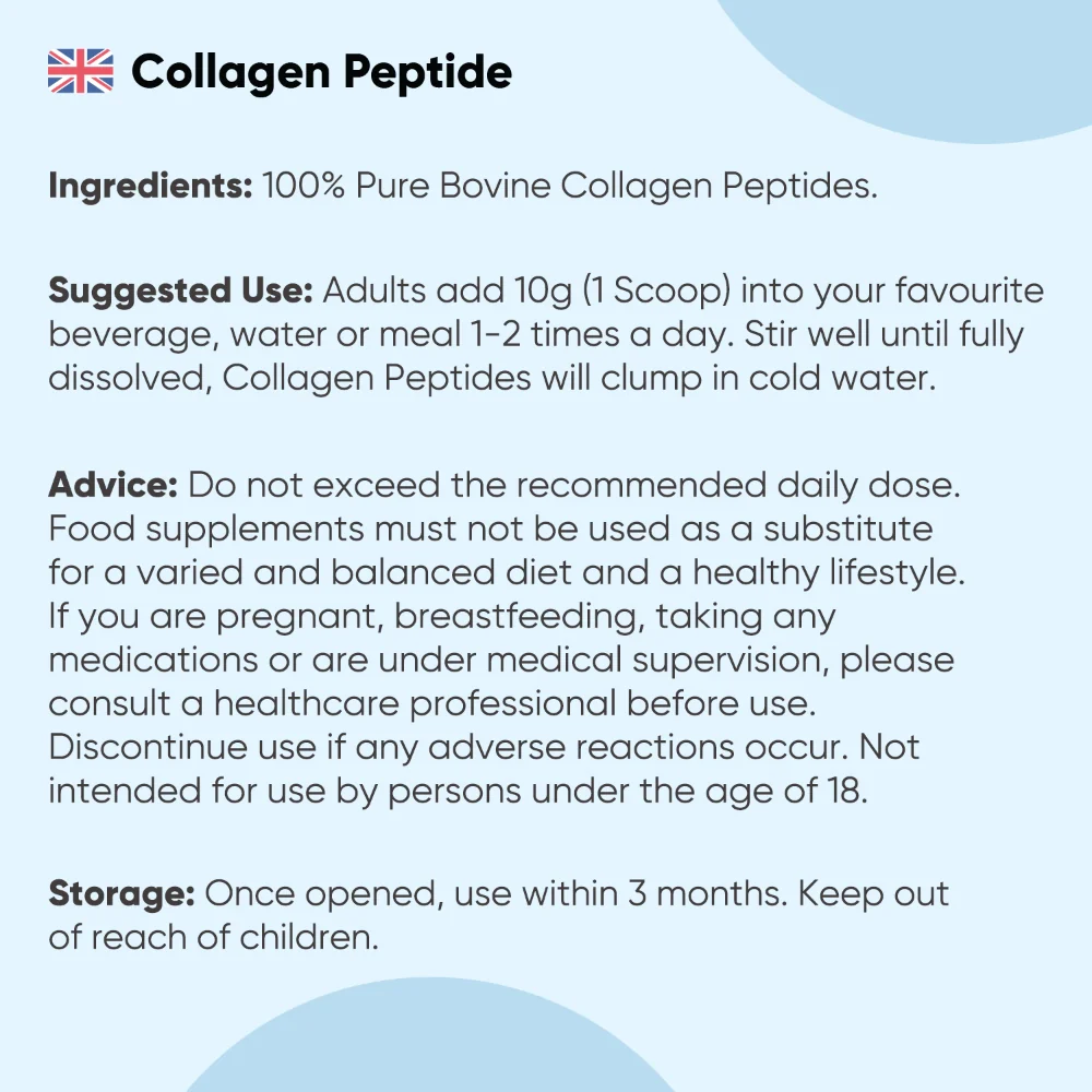 Pure Hydrolysed Collagen Peptides Powder - Image 7