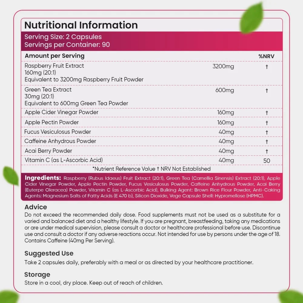 Raspberry Ketone Plus Capsules - Image 7