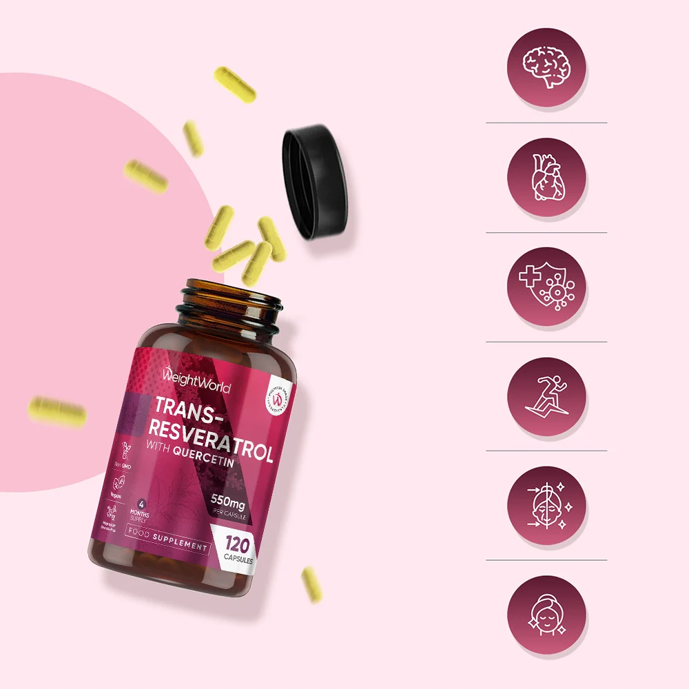 Trans-Resveratrol Capsules with Quercetin - Image 3