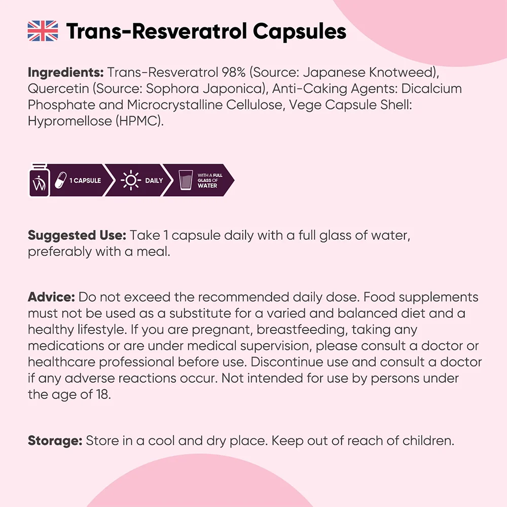 Trans-Resveratrol Capsules with Quercetin - Image 7