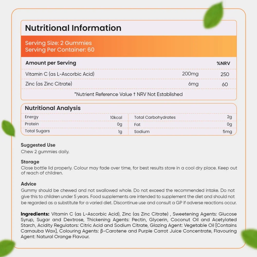 Vitamin C & Zinc Gummies - Image 7
