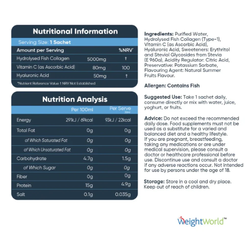 WeightWorld Marine Collagen Liquid Sachets - Image 5